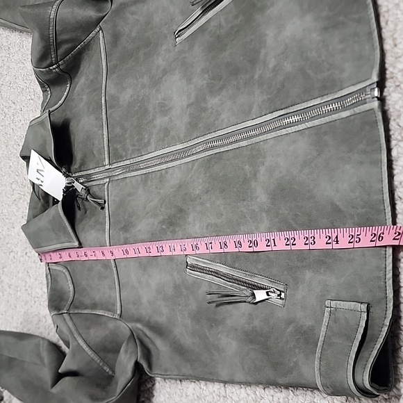 ZARA Faux Leather Washed Jacket - Picture 14 of 16